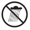 No exponer a la lluvia ni usar en lugares húmedos.