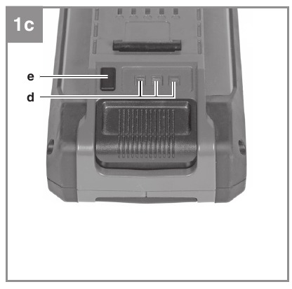 EINHELL - AXXIO 18/125 Q - Indicador de capacidad de la batería Indicador de capacidad de la batería