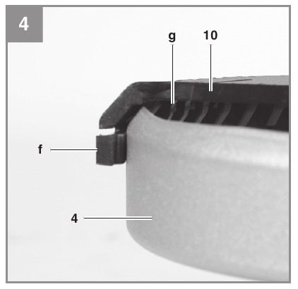 EINHELL - AXXIO 18/125 Q - Colocación/extracción de la protección del disco de corte - Paso 1 Colocación/extracción de la protección del disco de corte - Paso 1