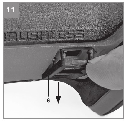 EINHELL - AXXIO 18/125 Q - Protección antipolvo extraíble - Paso 1 Protección antipolvo extraíble - Paso 1