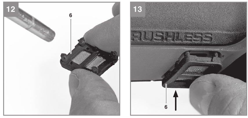 EINHELL - AXXIO 18/125 Q - Protección antipolvo extraíble - Paso 2 Protección antipolvo extraíble - Paso 2