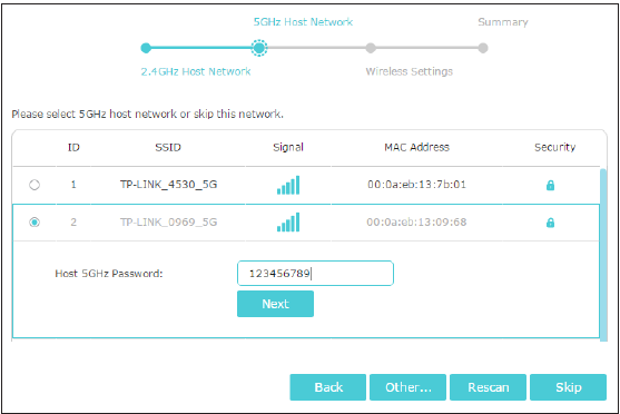 TP-Link - RE650 - Conectarse a la red host a través de un navegador web - Paso 3 Conectarse a la red host a través de un navegador web - Paso 3