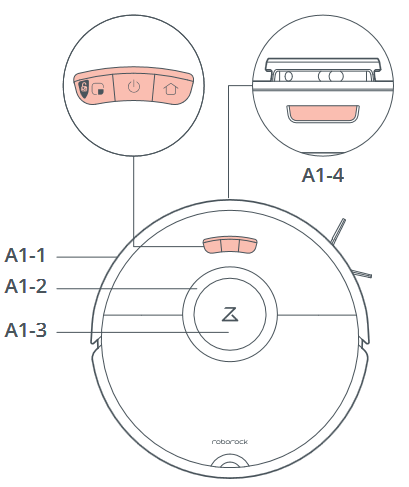 Roborock - Q7 Max+ - Robot (vista superior) Robot (vista superior)