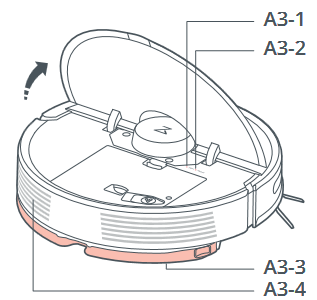 Roborock - Q7 Max+ - Robot (cubierta superior abierta) Robot (cubierta superior abierta)