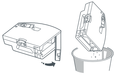 Roborock - Q7 Max+ - Mantenimiento rutinario - Unidad combinada de depósito de polvo y depósito de agua - Paso 1 Mantenimiento rutinario - Unidad combinada de depósito de polvo y depósito de agua - Paso 1