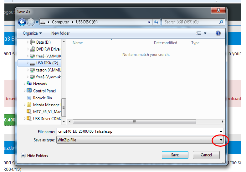 Mazda - 3 2013 - Software downloads procedure - Step 3 Software downloads procedure - Step 3