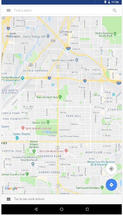 Captura de pantalla de Maps Go
