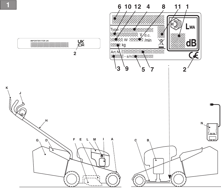 Mountfield - SP185 Li Kit - ETIQUETA DE IDENTIFICACIÓN ETIQUETA DE IDENTIFICACIÓN