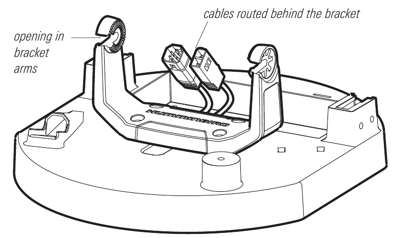 Humminbird - HELIX - Alineación del soporte de la suspensión cardán con los orificios de la base Alineación del soporte de la suspensión cardán con los orificios de la base