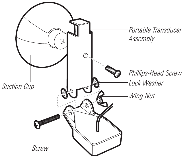Humminbird - HELIX - Montaje del soporte de metal Montaje del soporte de metal