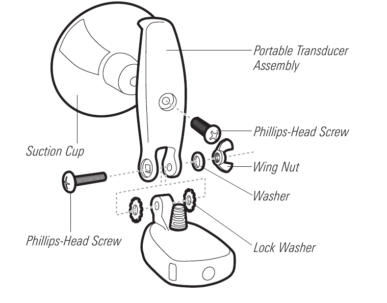 Humminbird - HELIX - Montaje del soporte de plástico Montaje del soporte de plástico