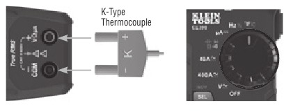 Klein Tools - CL390 - TEMPERATURA TEMPERATURA