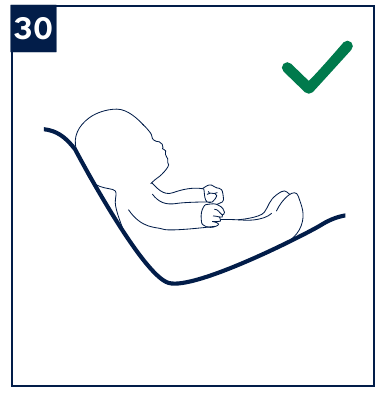 Nuna - pipa lite - Sujeción del niño en el sistema de retención infantil - Paso 1 Sujeción del niño en el sistema de retención infantil - Paso 1