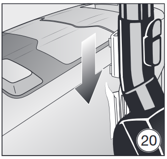 Miele - HS16 - Sistema de estacionamiento para pausas durante la aspiración Sistema de estacionamiento para pausas durante la aspiración