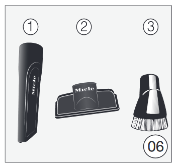 Miele - HS16 - Uso de los accesorios suministrados Uso de los accesorios suministrados
