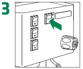 Apague el interruptor principal