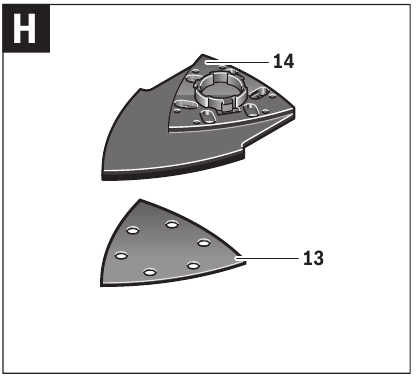 Bosch - PSM 200 AES - Placas lijadoras especiales - Extensor de almohadilla Placas lijadoras especiales - Extensor de almohadilla
