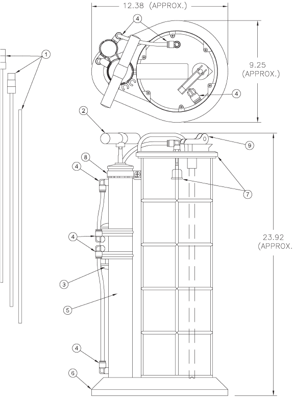 Mityvac - Fluid Evacuator Plus - Descripción general de los elementos de servicio Descripción general de los elementos de servicio
