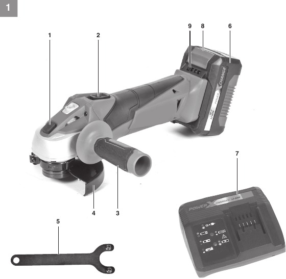 EINHELL - TC-AG 18/115 Li - Vista general Vista general