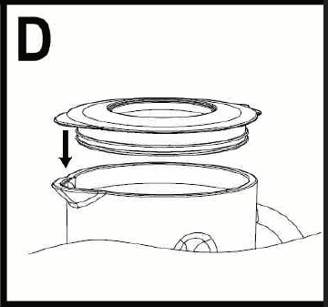 Profi Cook - PC-UM 1006 - Assembly - Put the lid on - Step 1 Montaje - Colocación de la tapa - Paso 1