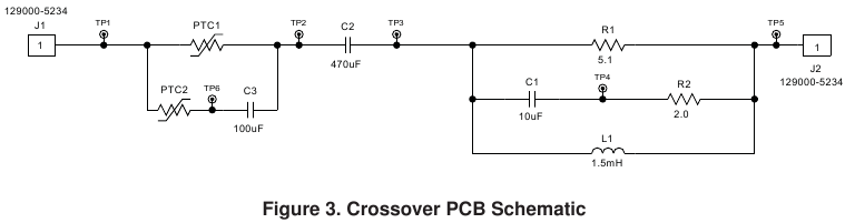 Bose - 151SE - Esquema de la PCB del Crossover Esquema de la PCB del Crossover