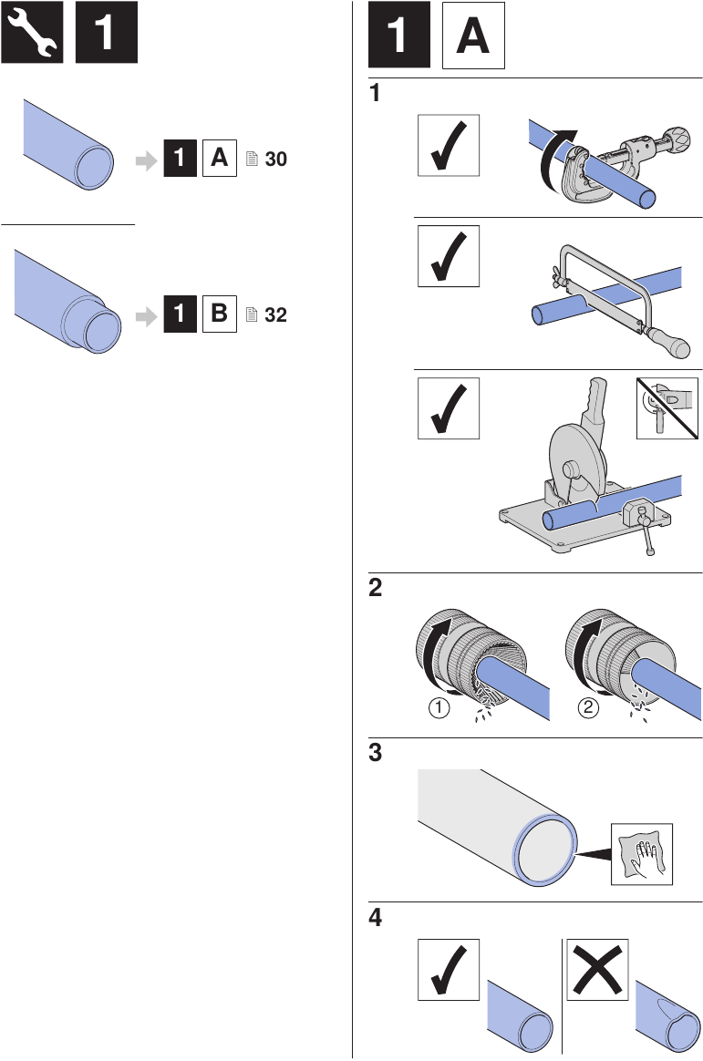 Geberit - MAPRESS - Instrucciones de instalación - Paso 1 Instrucciones de instalación - Paso 1