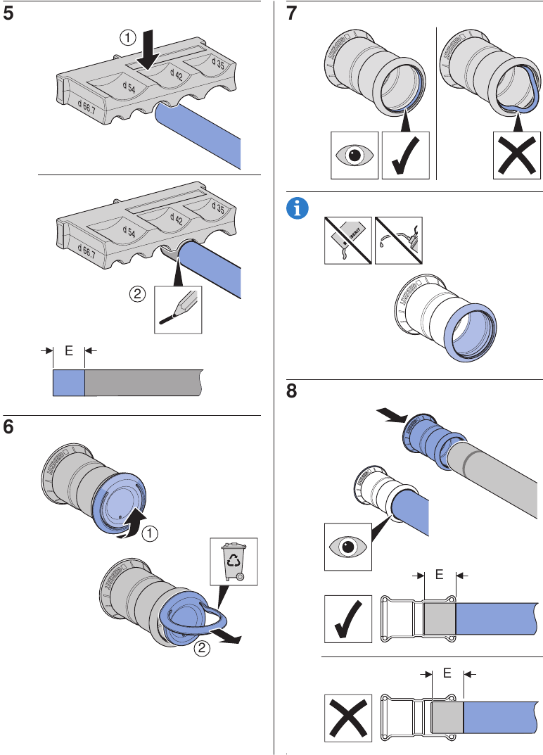 Geberit - MAPRESS - Instrucciones de instalación - Paso 2 Instrucciones de instalación - Paso 2