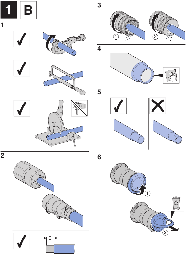 Geberit - MAPRESS - Instrucciones de instalación - Paso 3 Instrucciones de instalación - Paso 3