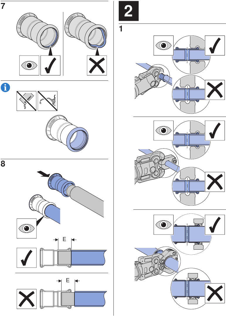 Geberit - MAPRESS - Instrucciones de instalación - Paso 4 Instrucciones de instalación - Paso 4