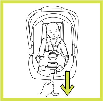Nuna - pipa - Sujeción del niño en el portabebés: paso 4 Sujeción del niño en el portabebés: paso 4
