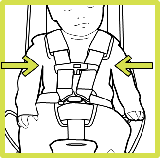 Nuna - pipa - Sujeción del niño en el portabebés: paso 5 Sujeción del niño en el portabebés: paso 5