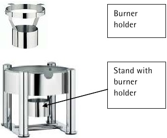 WMF - Basic - Calentamiento con combustible Sterno Calentamiento con combustible Sterno