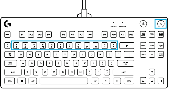 Logitech - PRO X - CARACTERÍSTICAS DEL TECLADO — FUNCIONES DE ILUMINACIÓN CARACTERÍSTICAS DEL TECLADO — FUNCIONES DE ILUMINACIÓN