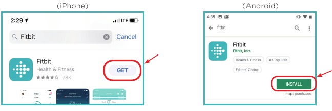 Fitbit - Versa Lite - DESCARGAR LA APLICACIÓN MÓVIL DE FITBIT - Paso 2 DESCARGAR LA APLICACIÓN MÓVIL DE FITBIT - Paso 2