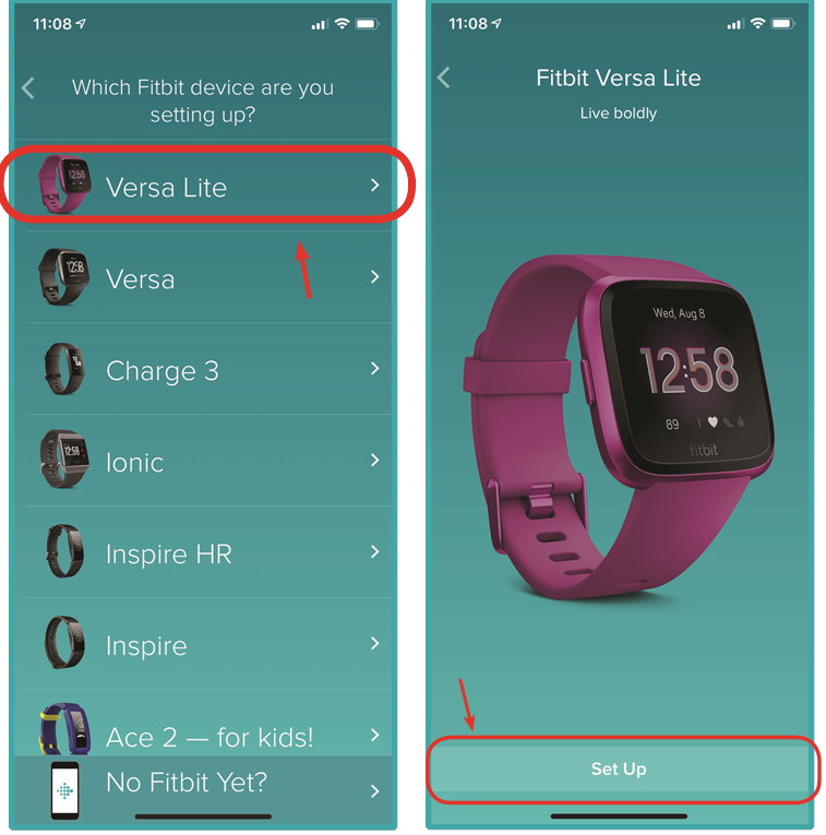 Fitbit - Versa Lite - INICIAR SESIÓN EN FITBIT Y CONFIGURAR SU SMARTWATCH FITBIT - Paso 2 INICIAR SESIÓN EN FITBIT Y CONFIGURAR SU SMARTWATCH FITBIT - Paso 2
