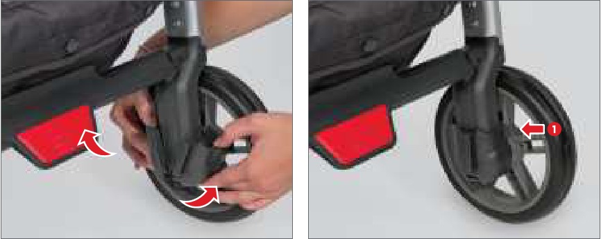 UPPAbaby - PiggyBack - Montaje - Paso 1 - Colocación de los soportes de concha Montaje - Paso 1 - Colocación de los soportes de concha