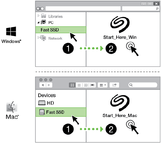 Seagate - BarraCuda - Configure el SSD rápido Seagate BarraCuda - Comience aquí Configure el SSD rápido Seagate BarraCuda - Comience aquí