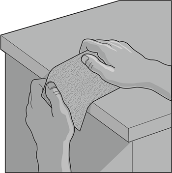 DeWalt - DWE6411 - Colocación del papel abrasivo - Paso 1 Colocación del papel abrasivo - Paso 1