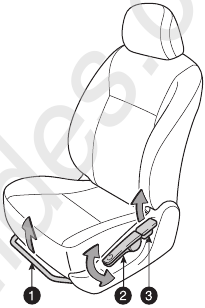 Ajuste de asiento manual