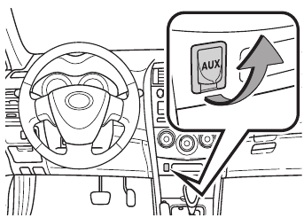 Toyota - COROLLA 2010 - Audio - Conector de audio AUX Audio - Conector de audio AUX