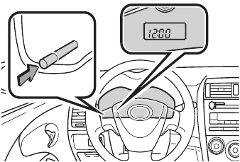 Toyota - COROLLA 2010 - CARACTERÍSTICAS/OPERACIONES - Reloj CARACTERÍSTICAS/OPERACIONES - Reloj