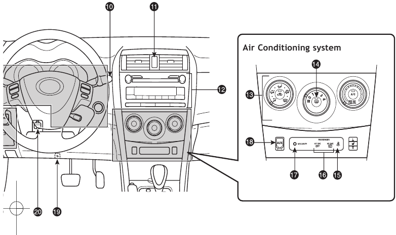 Toyota - COROLLA 2010 - DESCRIPCIÓN GENERAL - Panel de instrumentos - Parte 2 DESCRIPCIÓN GENERAL - Panel de instrumentos - Parte 2