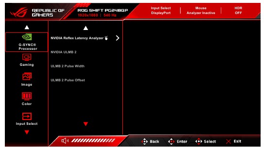 Asus - ROG Swift Pro PG248QP - Cómo reconfigurar Cómo reconfigurar