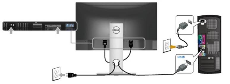 Dell - S2417DG - Conexión del cable HDMI (opcional) Conexión del cable HDMI (opcional)