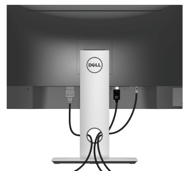 Dell - S2417DG - Organización de los cables Organización de los cables
