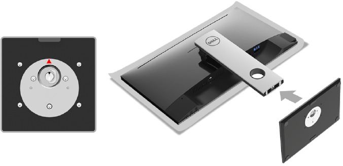 Dell - S2417DG - Configuración del monitor - Colocación de la base - Paso 2 Configuración del monitor - Colocación de la base - Paso 2