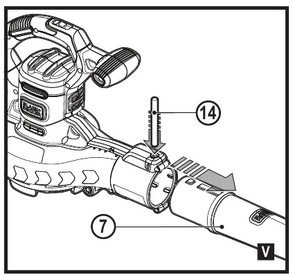 Black+Decker - BEBLV301 - Modo soplador - Paso 4 Modo soplador - Paso 4