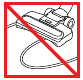 No pasar por encima del cable