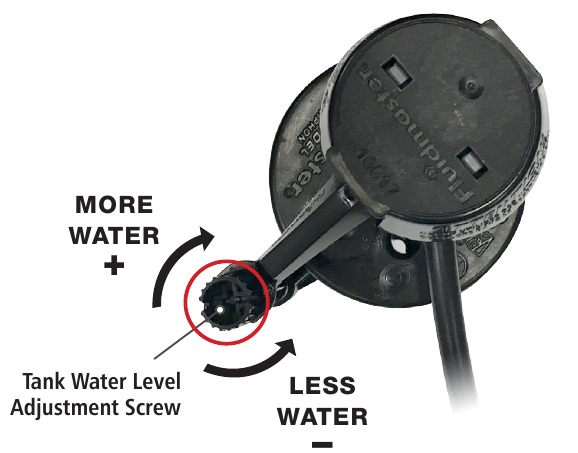 Fluidmaster - 400A - COMENZANDO -AJUSTE FINO DEL NIVEL DEL AGUA DEL TANQUE - Paso 2 COMENZANDO -AJUSTE FINO DEL NIVEL DEL AGUA DEL TANQUE - Paso 2