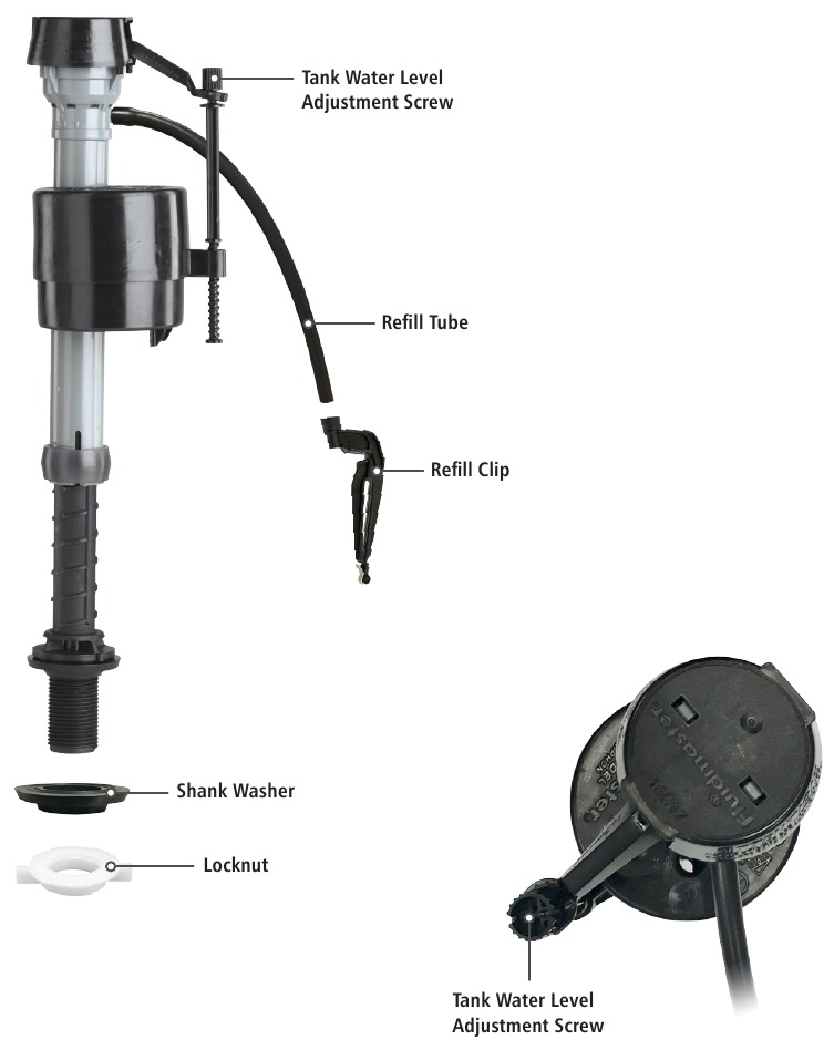 Fluidmaster - 400A - DESCRIPCIÓN GENERAL DE LAS PIEZAS DESCRIPCIÓN GENERAL DE LAS PIEZAS